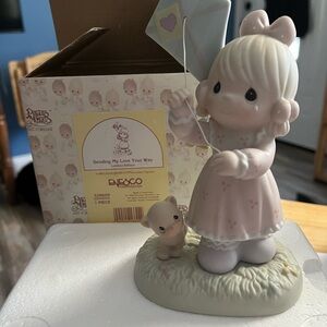 Precious Moments Pink and Cream Figurine